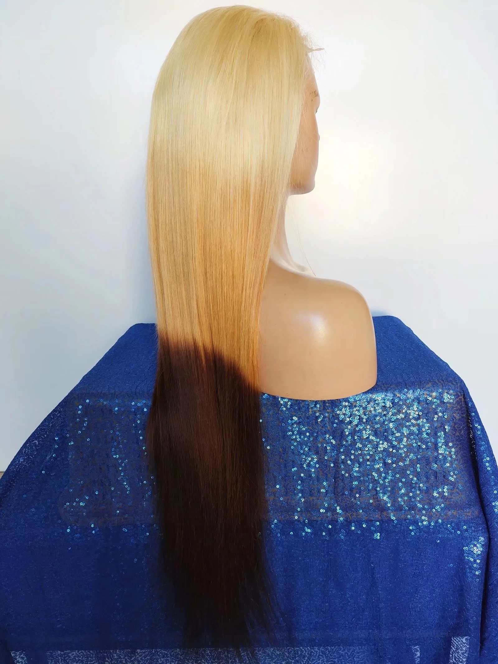 Amara wholesale price indian virgin hair custom color wigs born straight wig human hair 13*4 4*4 straight hair 150% density
