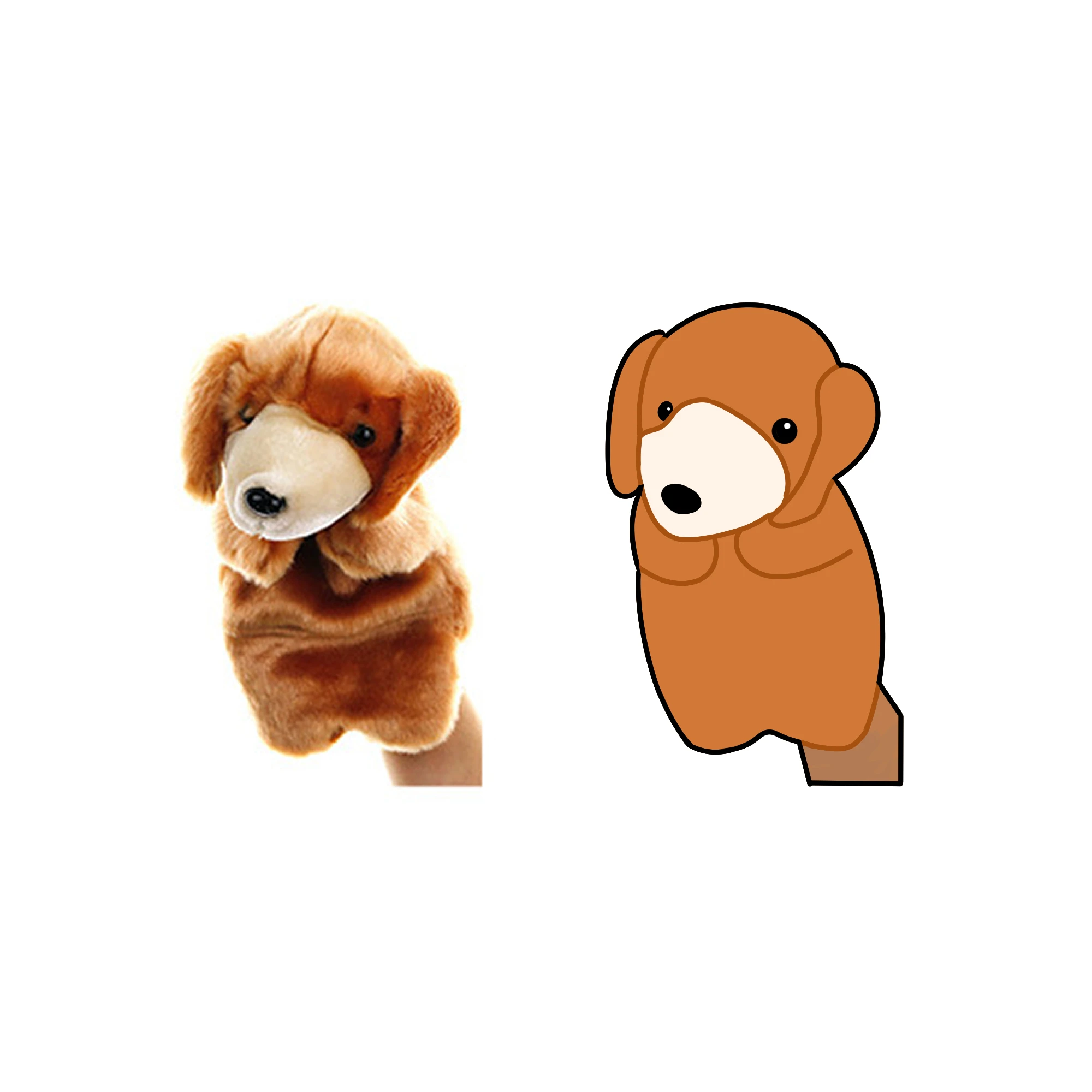 ODM Lovely Soft Plush Animal Hand Puppet Funny Piggy Little Monkey Little Bear Hand Puppet