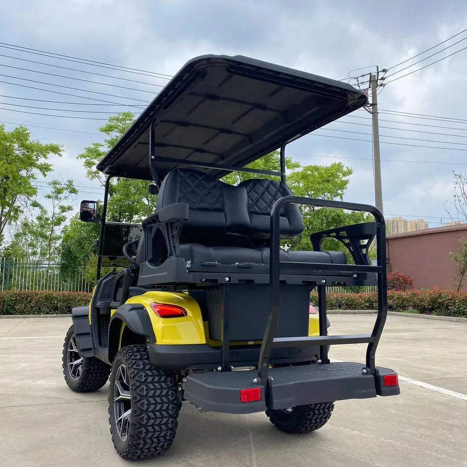 4x4 Mini 4 Seater Fleet 14 Inch Golf Cart Golf Trolley Wheels Lights Electric Club