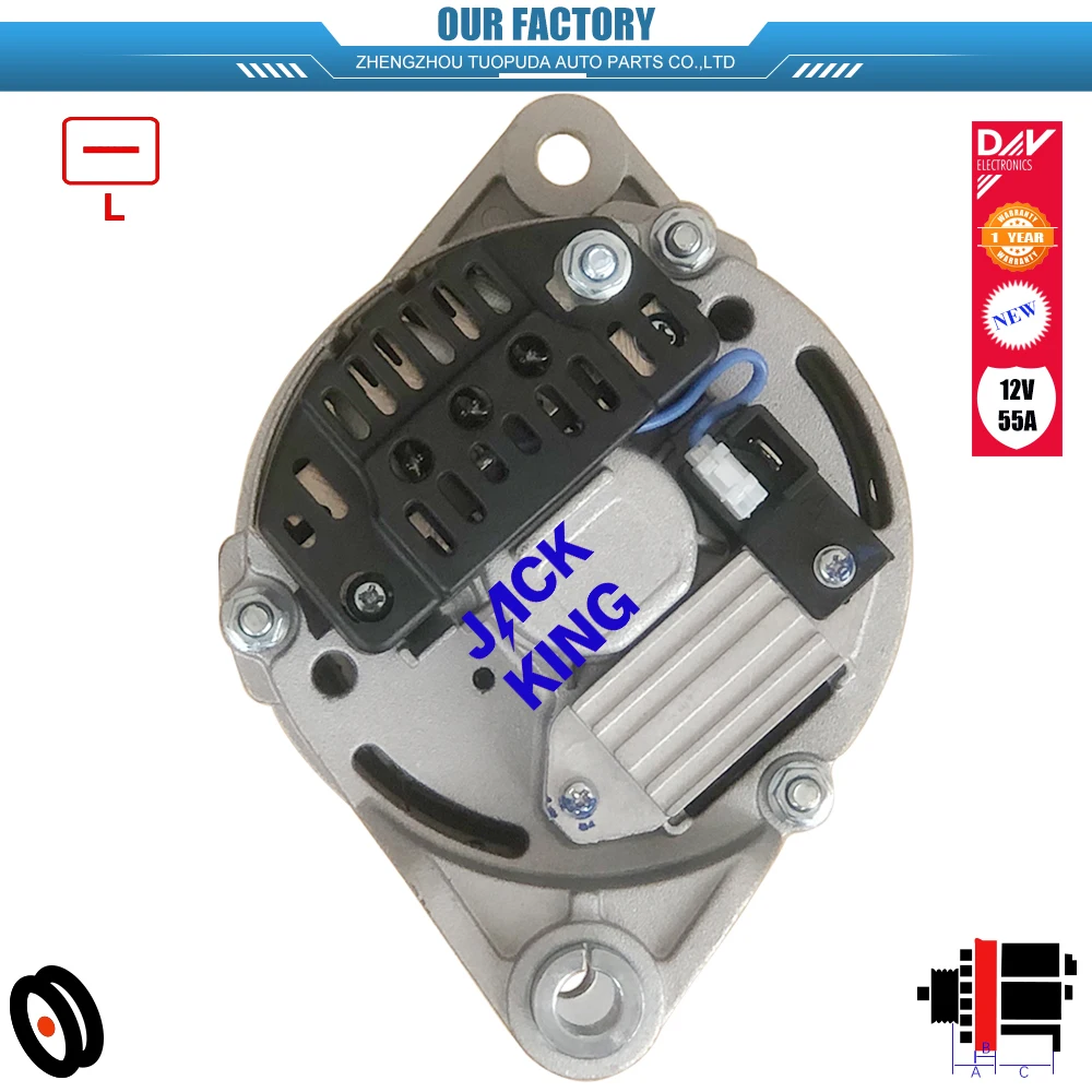 ALT3973 12V 55A 0120488284 0120489336 0120489337 NEW ALTERNATOR FOR IVECO DAILY II 40-12 2.5 TD 1990-1996 2499ccm 8140.