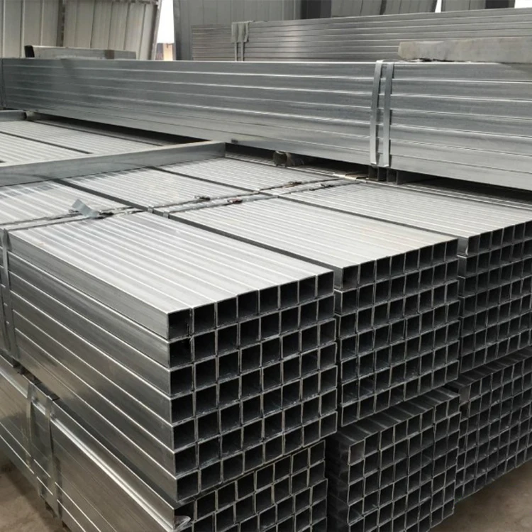2x2 Galvanized Hollow Section 14 gauge tubing tubular iron Square Steel Pipes tube for Shelter Structure