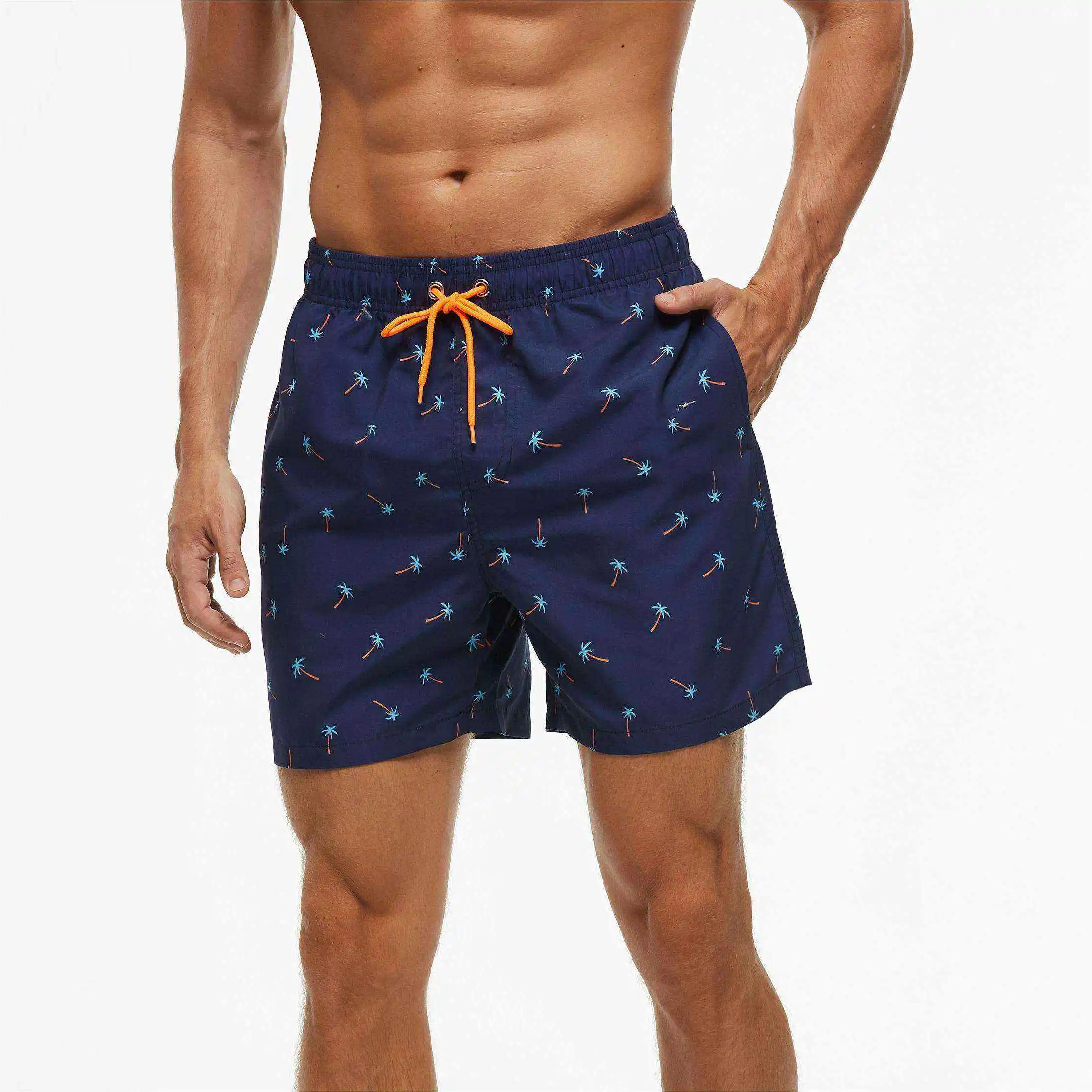 Wholesale Stock Clothes Man Short Summer Nice Striped Print Board Shorts Beach Shorts For Men