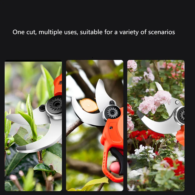 Cordless Powered Garden Tree Scissors Pruner Electric Shears Battery Electric Pruner Shear Electric Pruner