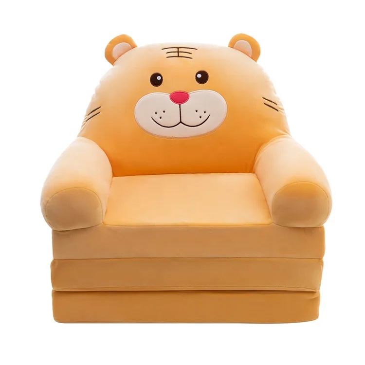 
Children Removable Baby Sofa Children Seat Plush Toy Sleep Mat Cartoon Folding Sofa 
