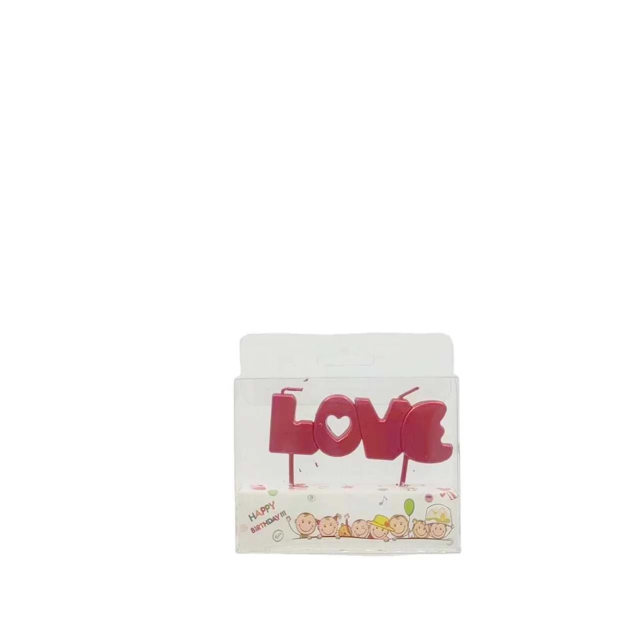 Hot Selling cotton wick molds letter shaped birthday candle for mothers