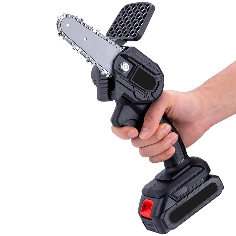 
Mini Chainsaw 4-Inch Cordless Power Chain Saws, Portable 24V Electric Chainsaw, Pruning Shears Chainsaw for Courtyard Tree 