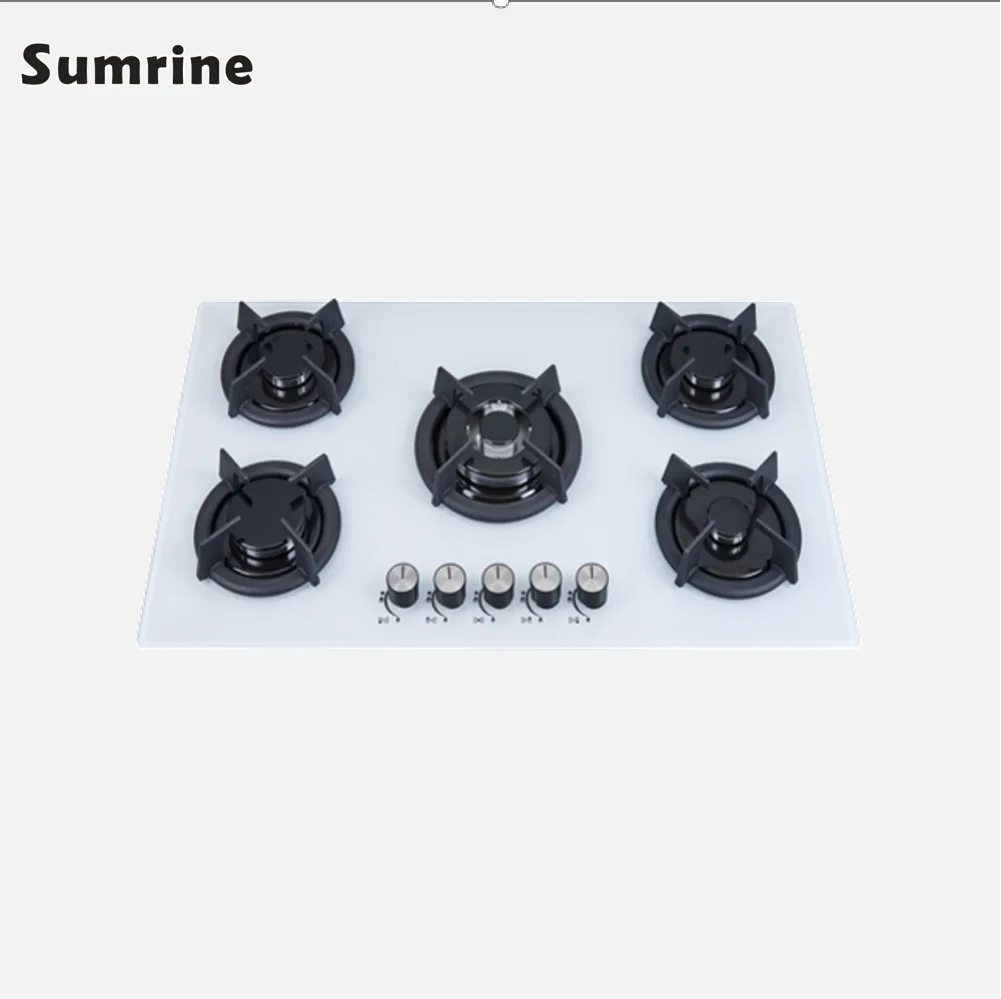 Five burner gas stove cooktops electrodomesticos de cocina wok stove built in gas cooker stoves