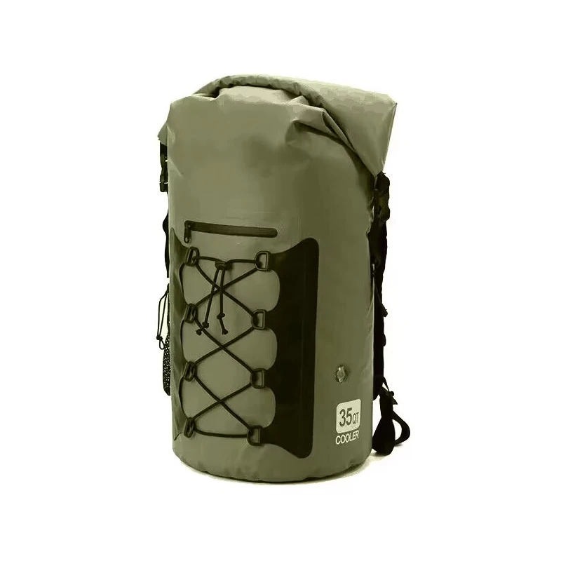 35QT надувной рюкзак для пеших прогулок каякинга рыбалки плавания сухой водонепроницаемый с держателем телефона
