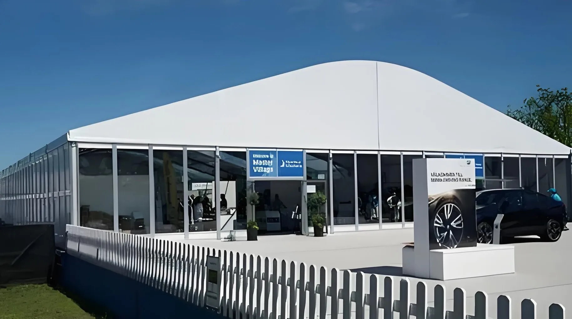 Hot Sale Outdoor Curved Aluminum Frame Tent Waterproof Clear Event Arch Tent for Exhibition