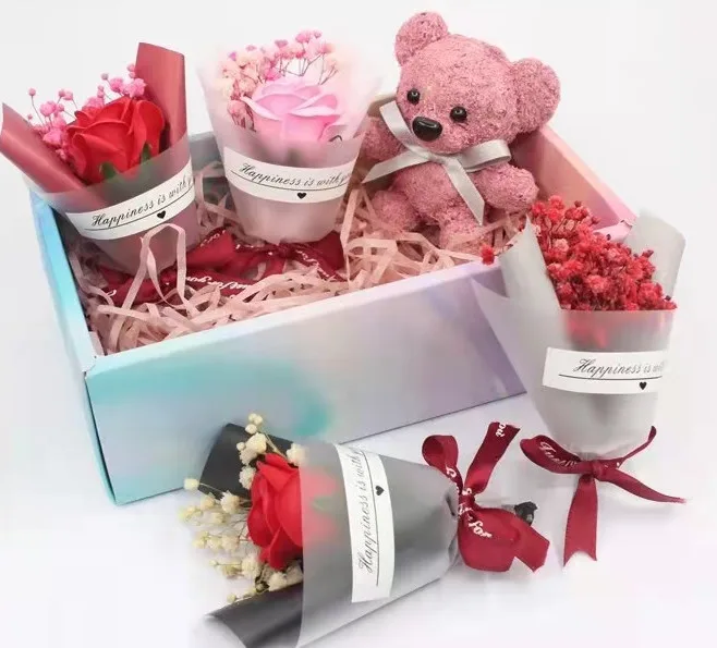 wholesale handmade dried flowers bouquet mini babybreath flower for valentines day