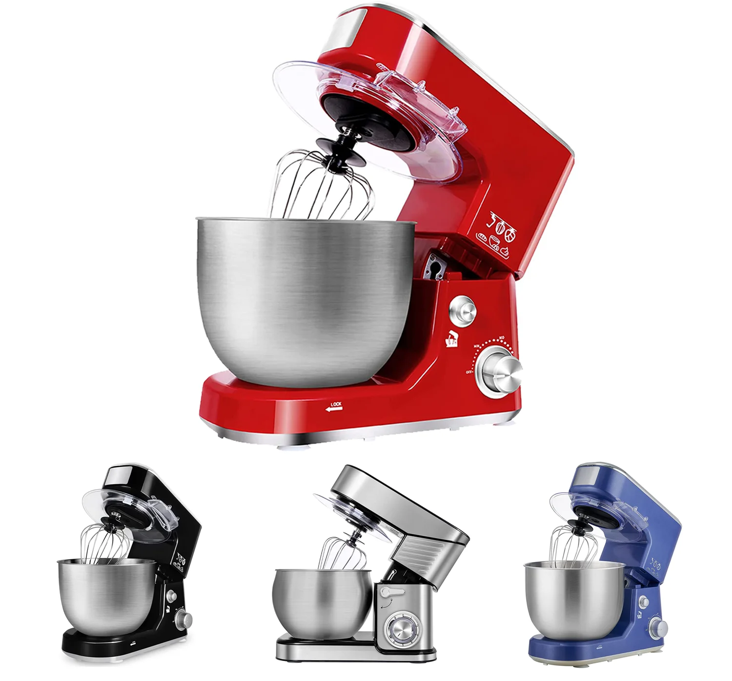 Commercial Heavy Duty Home Electric Stand Tortilla Pizza Spiral Bread Dough Mixer