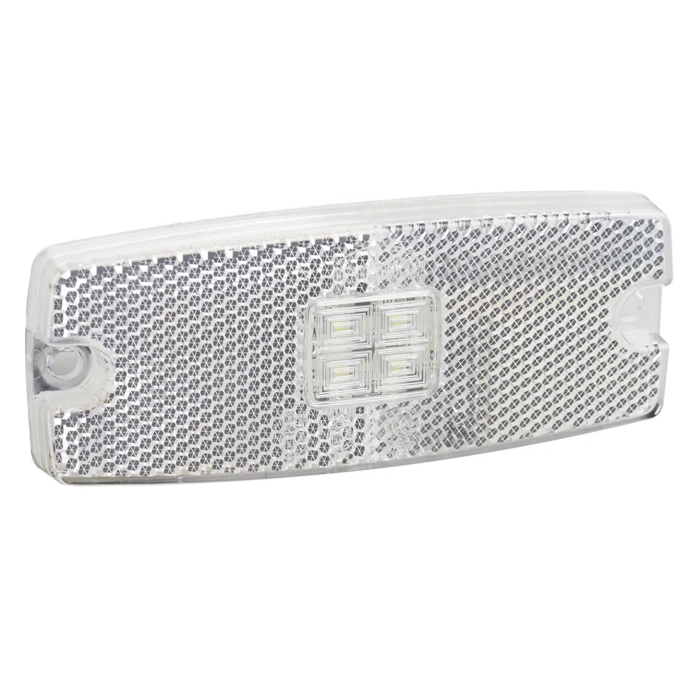 High quality IP67 Emark truck side lights 4pcs side maker lights amber red white clearance truck trailer light with reflector