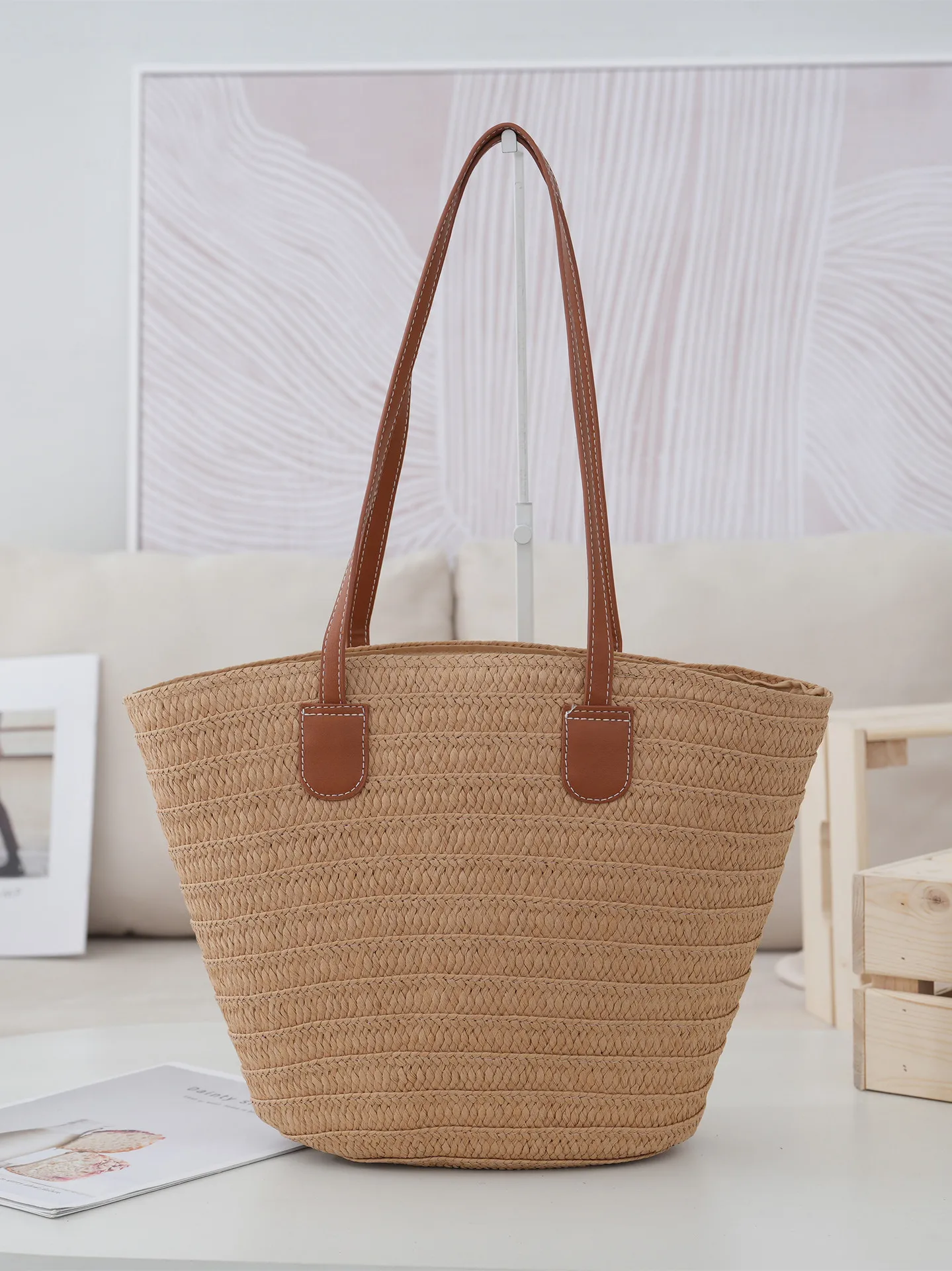 Wholesale 2024 Luxury Designer Graphic Summer Woman Baskets Straw Tote Beach Bag Women Clutch Handbags