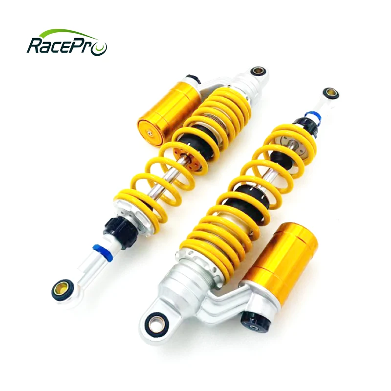 RACEPRO NEW Universal 7mm Spring 390mm 400mm 410mm 420mm 430mm 440mm Motorcycle shock absorbers suspension for Honda Yamaha