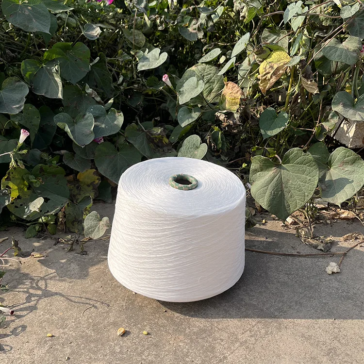 China manufacturer eco-friendly natural cotton bamboo gray yarn for weaving