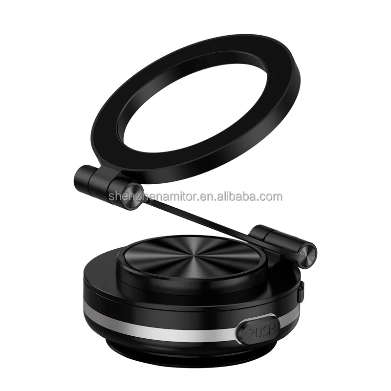 C2 Triaxial fold 360° endless adjustment N52 strong magnetic adsorption Electrovacuum adsorption Snap open the key  phone holder