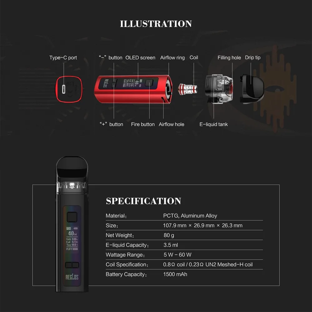 Uwell Aeglos Pod System Kit оптовая цена