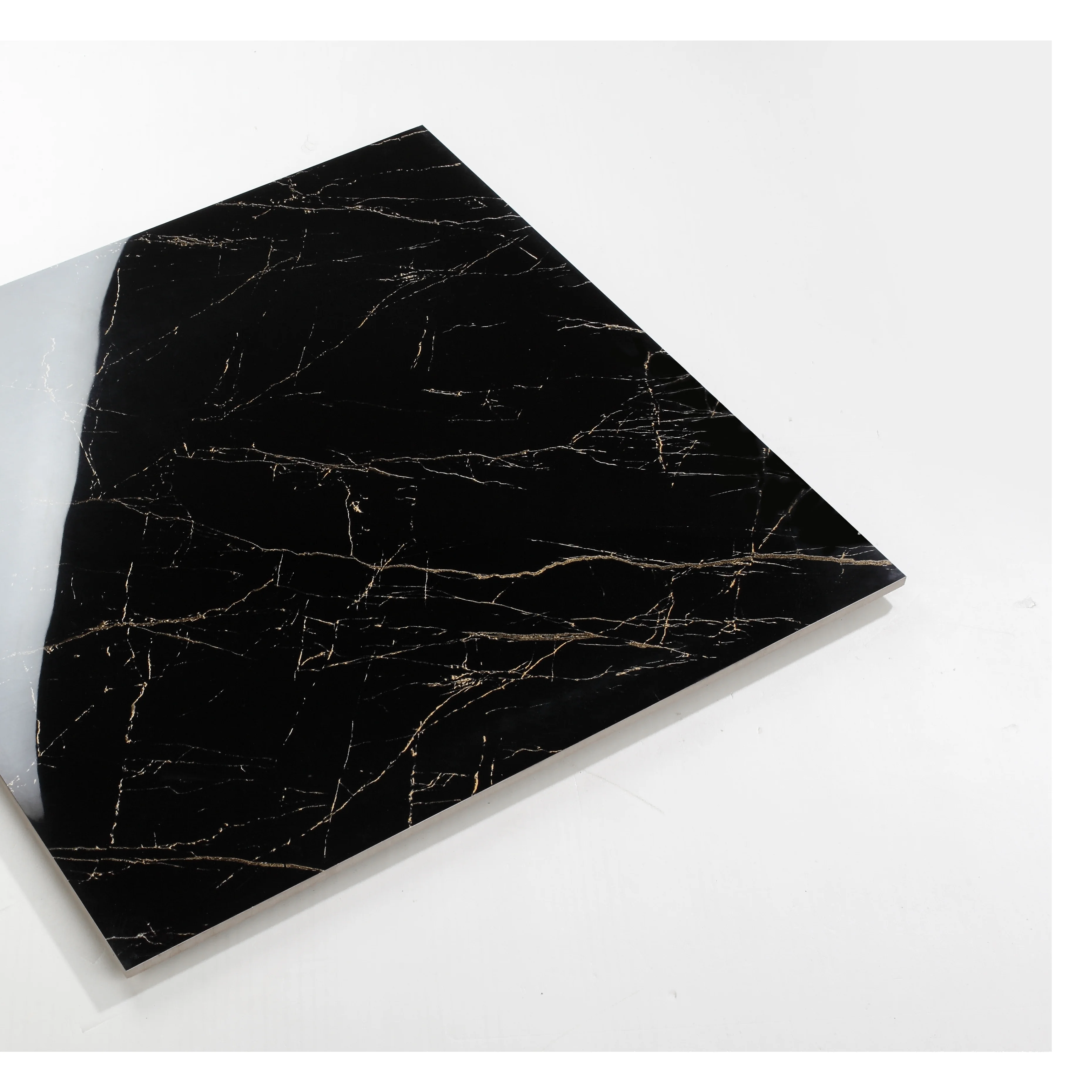 Torch  manufacturer china non anti slip designs terrazzo 3d hall glazad glossy living room luxury mat price black tile