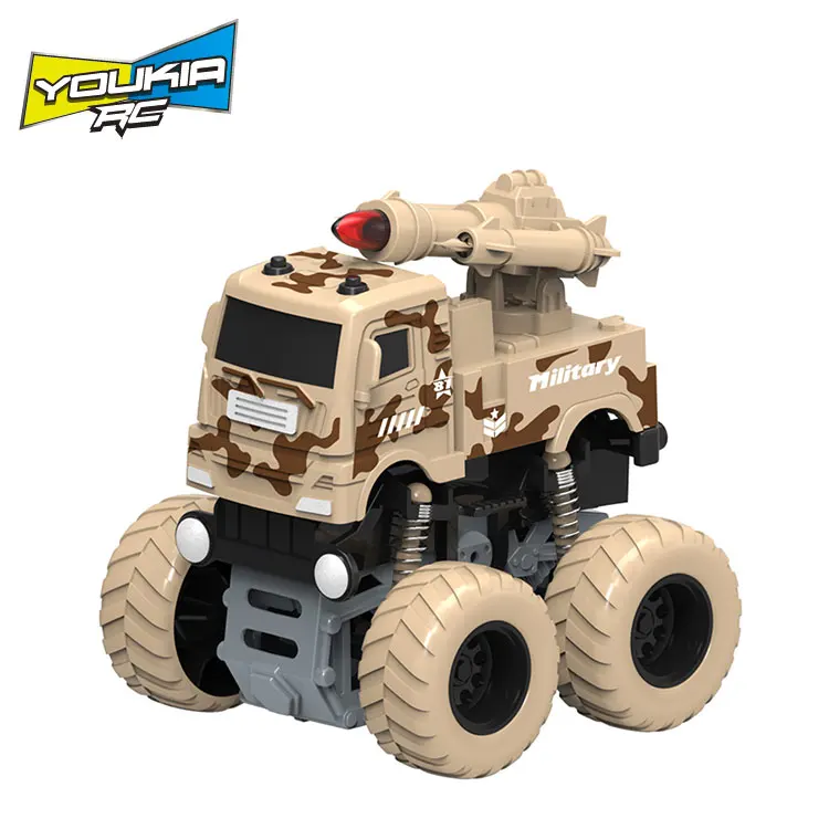 Big wheel friction toy vehicle inertial military vehicles  army missile rocket transport car 12pcs Set Collection Toys For Child