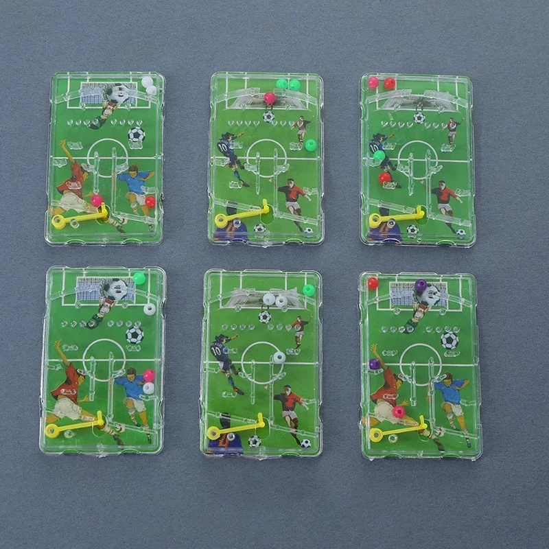 New Cheap Children Play Maze Plastic Handheld Mini Football Word Cup Pinball Games Pinball Board Game