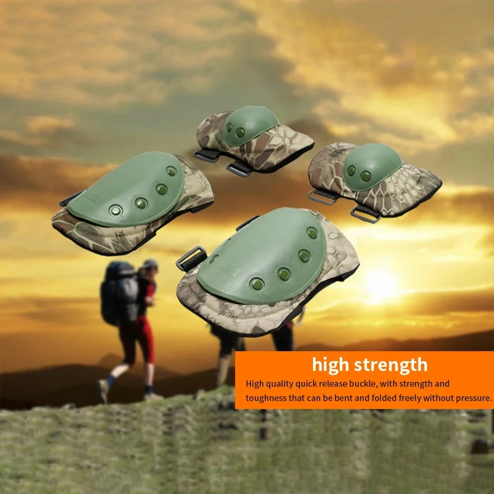 Adult Camo Tactical KneePad Elbow Pads Cycling Protector Outdoor Mountaineering Sports Protective Kneepad Safety Gear