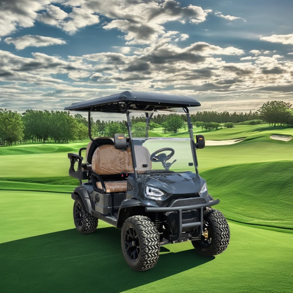 4-Seater Offroad Electric Golf Cart Cheap Prices 6-Volt DE Folded Golf Buggy Car Chinese Club Cars with EEC & DOT certifications