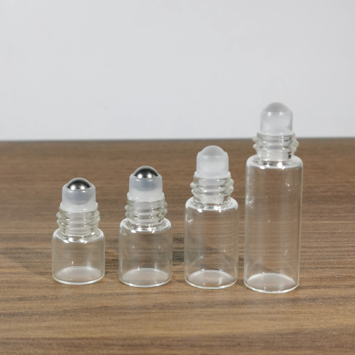 Wholesale 1ml 2ml 3ml 5ml 10ml Clear Sample Test Perfume Small Mini Oil Vial Glass roller ball Bottle