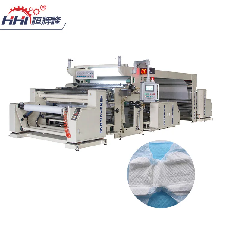 Hot Melt Polyethylene Pe Protective Film Diaper Back Sheet Backsheet Nonwoven Fabric Extruder Coating Laminating Machine