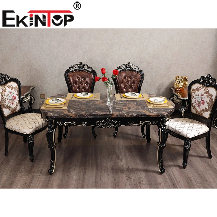 Ekintop popular hot selling dining table set modern dining room furniture table and chairs