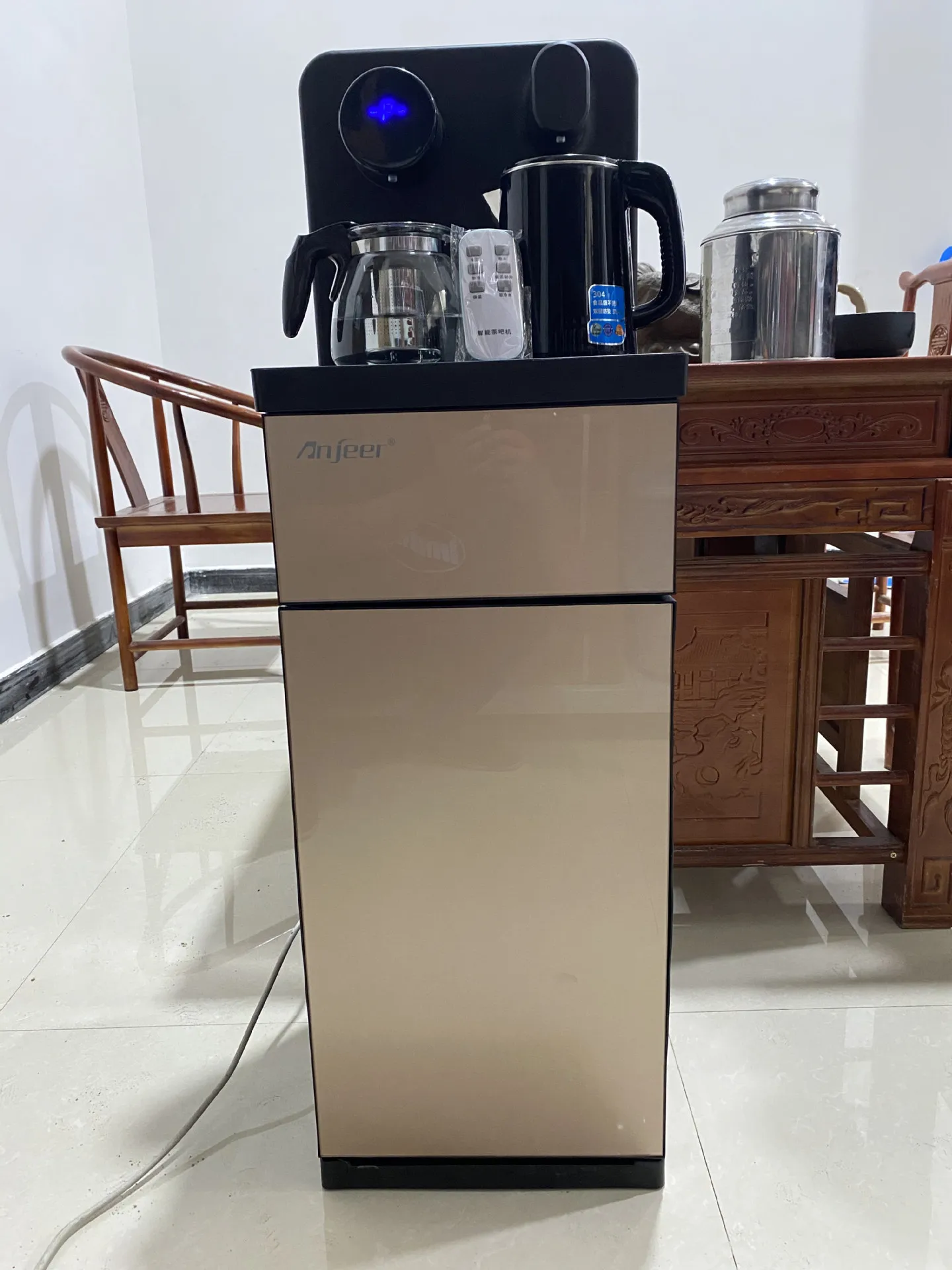 Tea bar machine vertical drinking fountain multifunctional lower barrel intelligent automatic tea bar machine