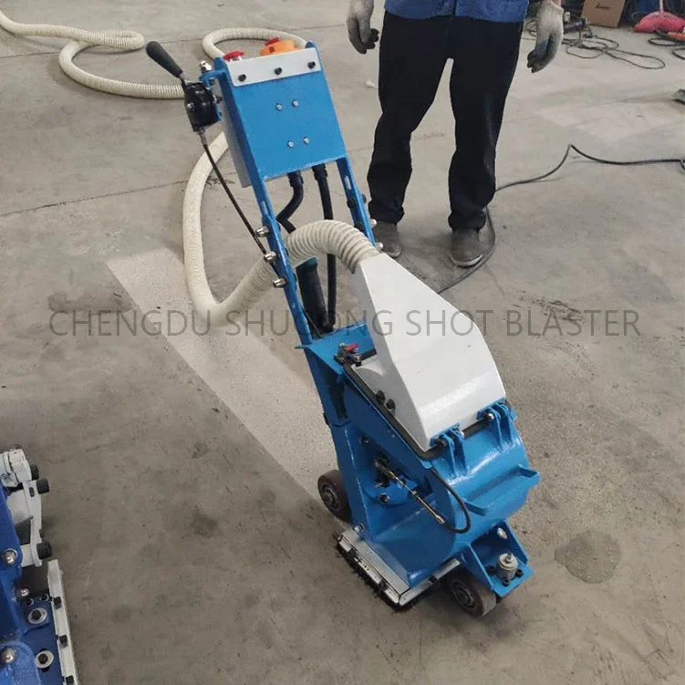 CE/ISO9001 approval 24months warranty portable concrete pave shot blasting machine