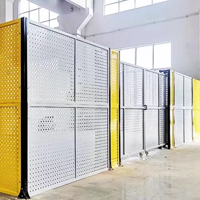 Perforated PVC Coated Fence Workshop Isolation Net Workshop Iron Fence Netting