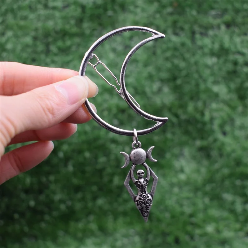 Простой в виде геометрических фигур Wicca минималистские наручные часы с богиня шпилька полая хвост зажим для