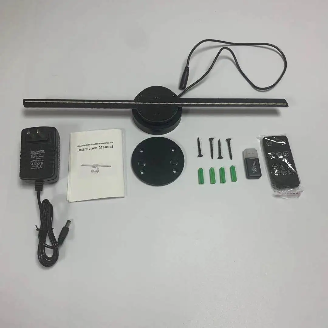 42 50 60 65 100cm  3D led naked eye indoor equipment cheap holographic advertising hologram fan