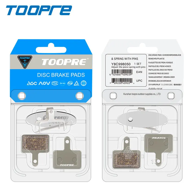 TOOPRE Mountain Bike Brake Linings Bicycle Disc Brake Pad for M395 M355 M446 M315 Oil Disc Brake Pads