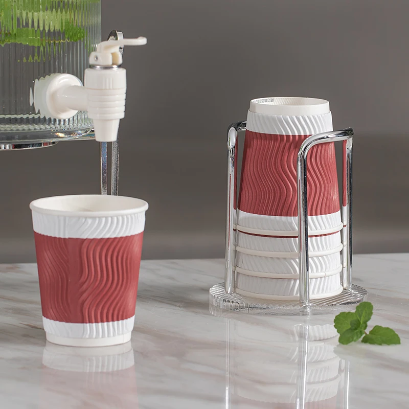 OSBORN disposable cup taker Wall Mount Cup Dispenser Pull-type Cup Holder With Paste For Home coffee shop