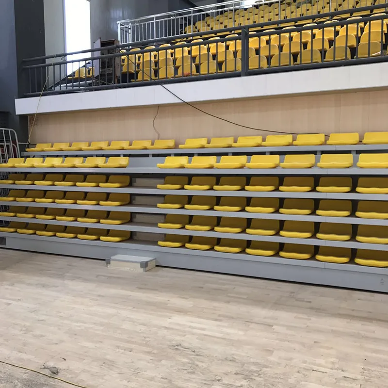Indoor Telescopic Bleacher Stadium Retractable Grandstand Seats Indoor Basketball Court Spectator Temporary Stands