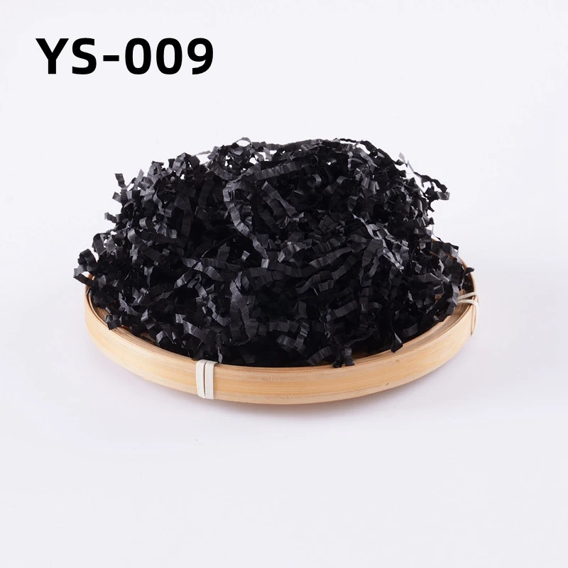 Black Shred Paper Shredded Confetti Papers Packaging Stuffing For Gift Baskets 3mm 80gsm confetti papers box filler