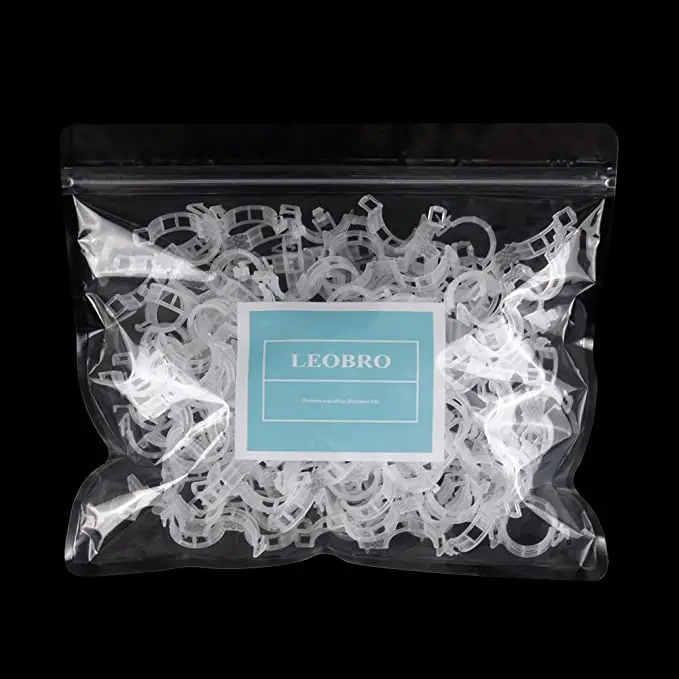 Reusable Transparent Plastic Vegetables Tomato Plant Clip Gardening Tools Accessories Plastic Fixture Plant Clips