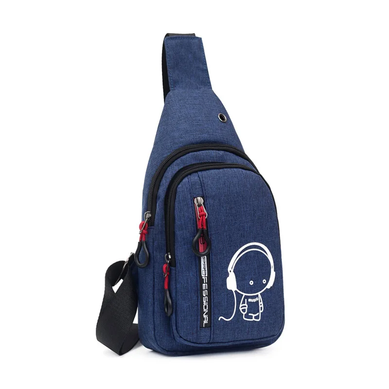 Multifunction Shoulder Crossbody Bag On Shoulder Travel Pack Messenger Pack Chest Bag For Male