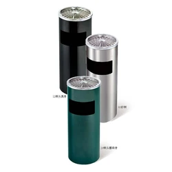 Роскошная стоячая мусорная корзина из нержавеющей стали, мусорная корзина для вестибюля отеля, напольная пепельница с пепельницей для общественных мест