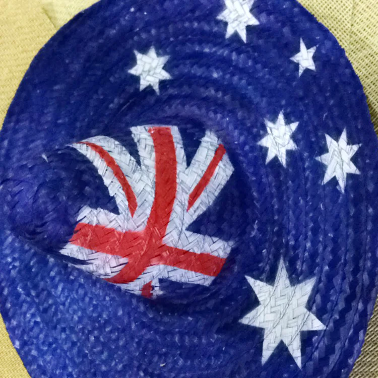 2022 Wholesale Fashion Custom Handmade Pure Natural Straw American Flag Jakijayi Mexican Lifeguard Beach Straw Hat Sombrero Hats