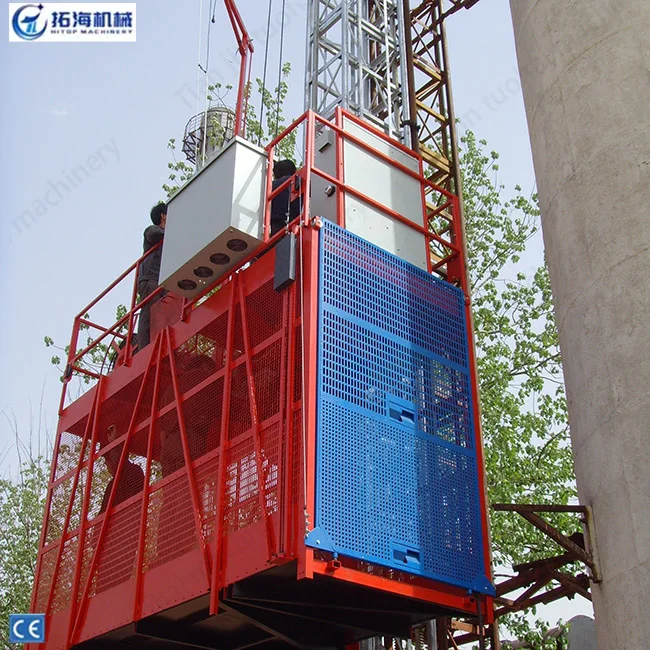 For Sale 2ton Single Cage Building Hoist Crane Passenger and Cargo Construction Hoist