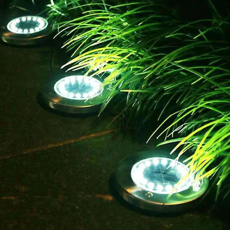 8 LED Solar Garden Lights or Hotel Exterior Decoration with Colorful Landscape Lights  CE and RoHS