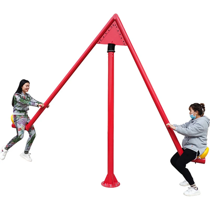 Outdoor Play Equipment Seesaw 2 4 Seats Drift Swinging  Rotation Spinning Seesaw for Adults and Children