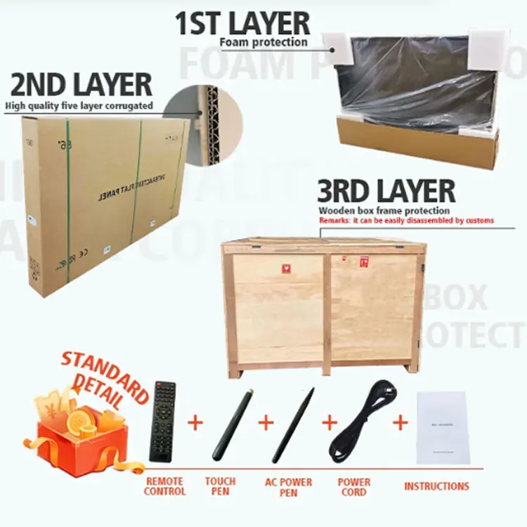 75 85 98 110 inch multi touch screen monitor smart board for teaching school interactive smart boards interactive panels