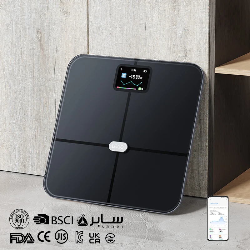 IO экран 180 кг высококачественные весы для измерения состава тела 0 05 Bluetooth Wi-Fi OEM/ODM BMI