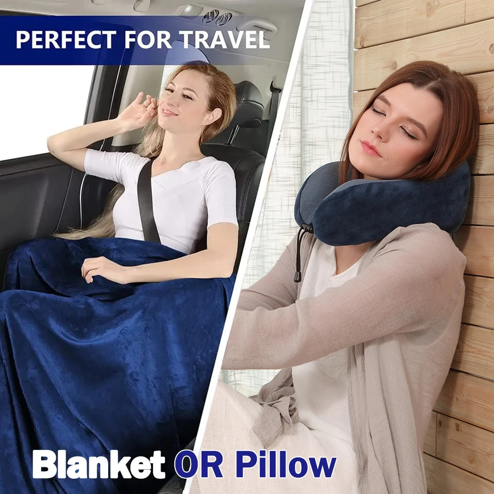 Car Memory Foam travel neck pillow set Personalized Neck airplane Travel Pillow for airplane with Travel Kit