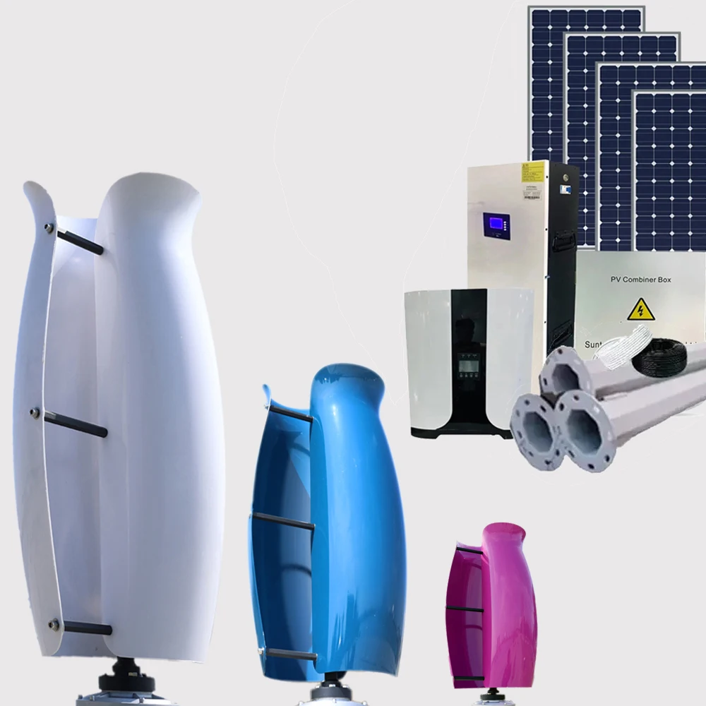 Off Grid 2KW 3KW 5KW Vertical Wind Turbine Flower Type 48V Wind Generator Tulip Type