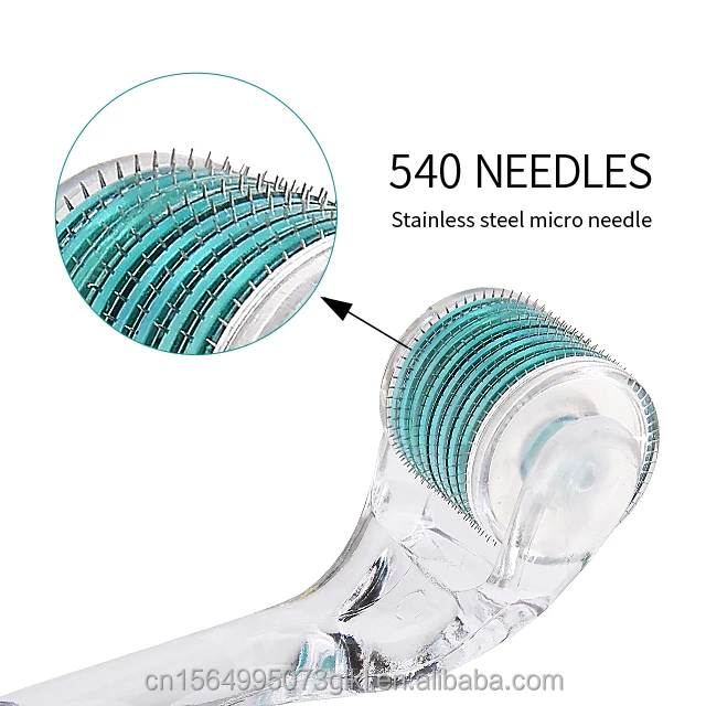 skincare beauty equipment Stainless steel 540 derma roller for hair regrowth
